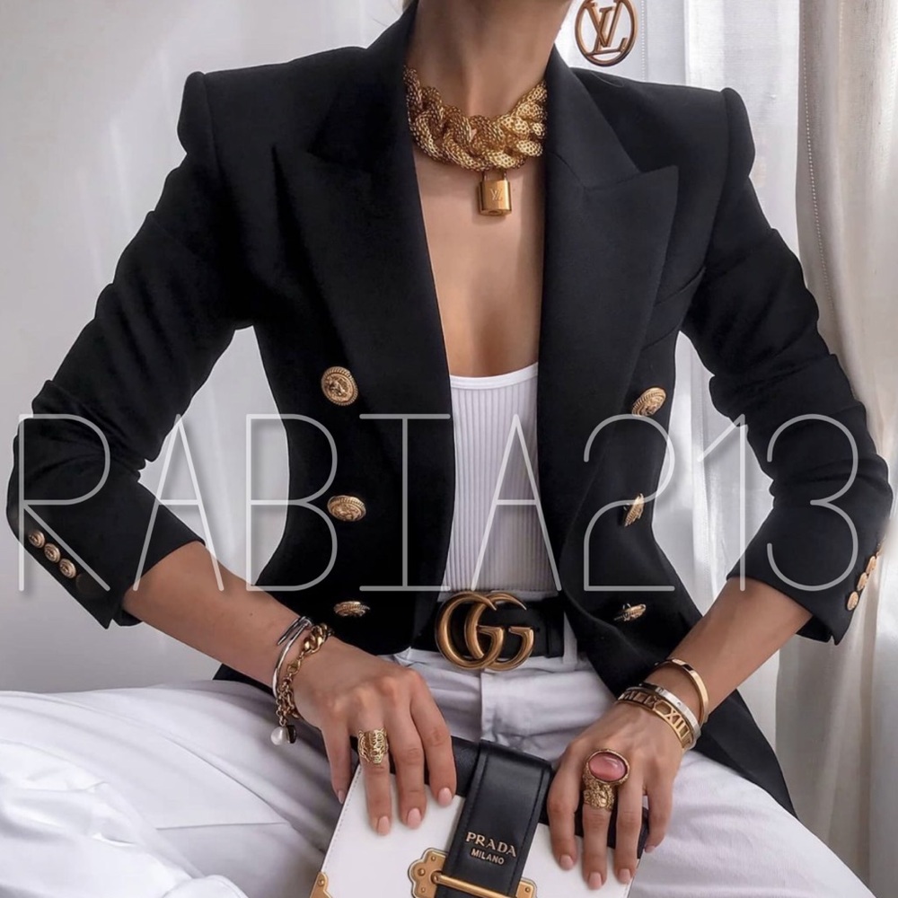 LAST 1!🔥ZARA TAILORED DOUBLE BREASTED BLAZER - Picture 3 of 16